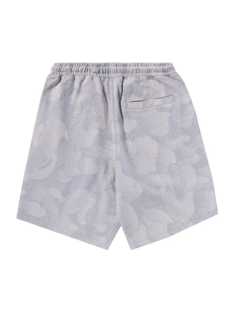 Шорты BAPE Ink Camo Ape Head Patch Sweat Shorts — изображение 2 из 2, серый