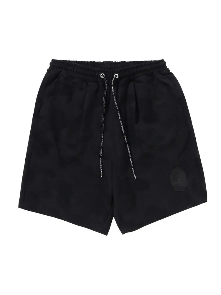 Шорты BAPE Ink Camo Ape Head Patch Sweat Shorts — изображение 1 из 2, черный