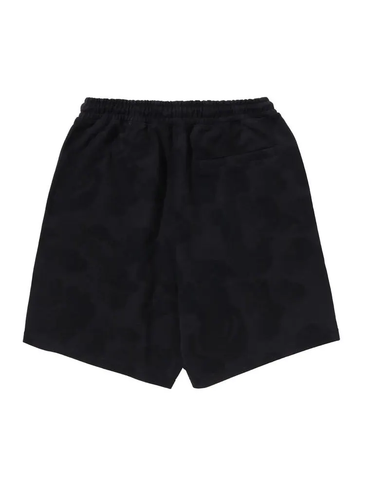 Шорты BAPE Ink Camo Ape Head Patch Sweat Shorts — изображение 2 из 2, черный