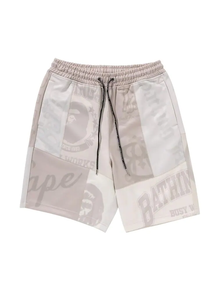Шорты BAPE Patchwork Basketball Shorts — изображение 1 из 2, белый