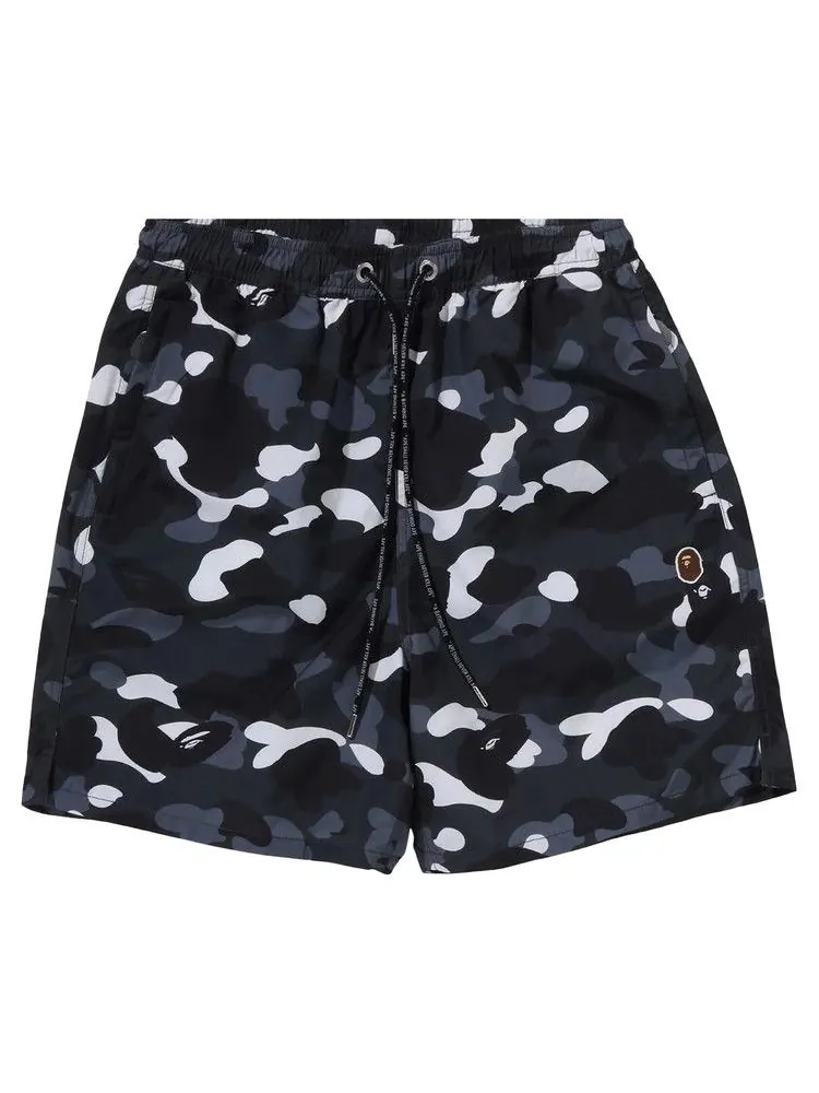 Шорты BAPE City Camo Ape Head One Point Beach Shorts — изображение 1 из 2, черный