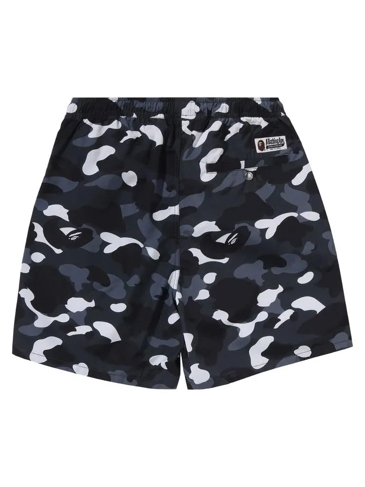 Шорты BAPE City Camo Ape Head One Point Beach Shorts — изображение 2 из 2, черный