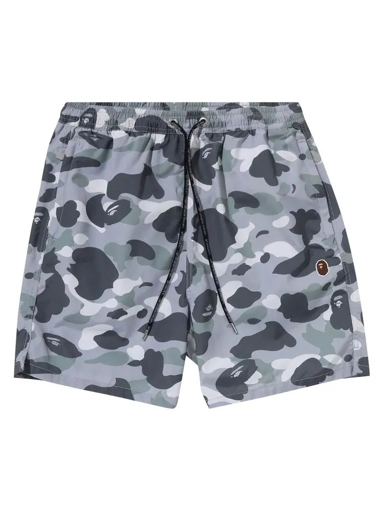 Шорты BAPE City Camo Ape Head One Point Beach Shorts — изображение 1 из 2, серый