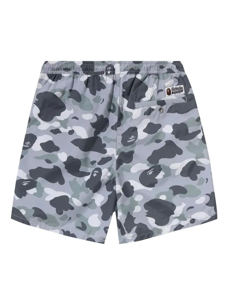 Шорты BAPE City Camo Ape Head One Point Beach Shorts — изображение 2 из 2, серый