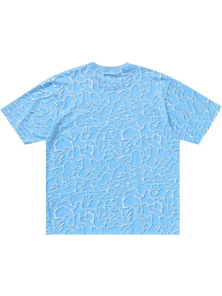 Футболка BAPE ABC Sea Surface Camo Relaxed Fit Tee — изображение 2 из 2, синий