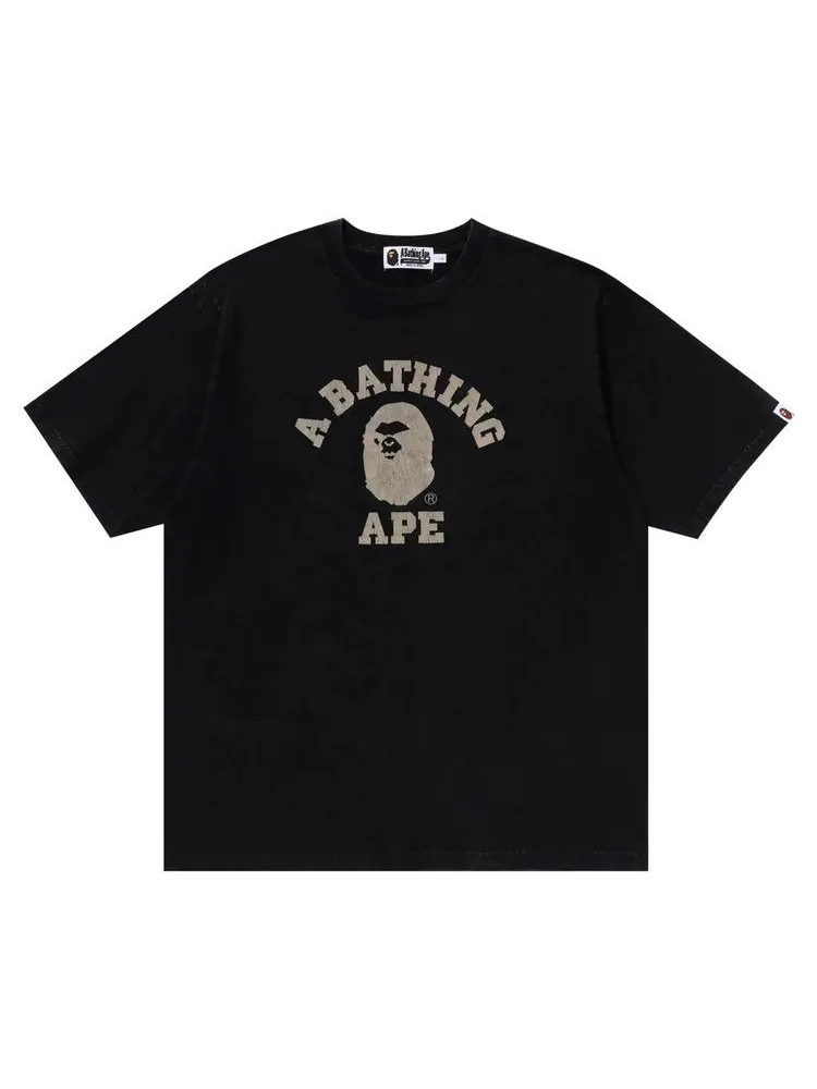 Футболка BAPE Overdye College Relaxed Fit Tee — изображение 1 из 1, черный