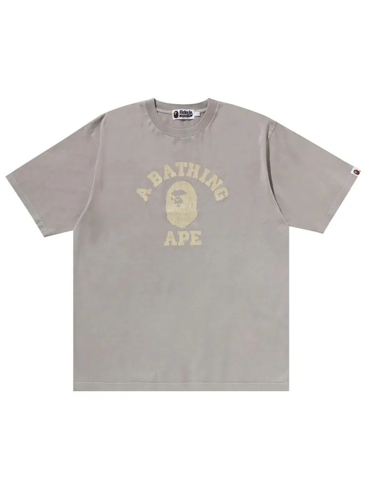 Футболка BAPE Overdye College Relaxed Fit Tee — изображение 1 из 1, белый
