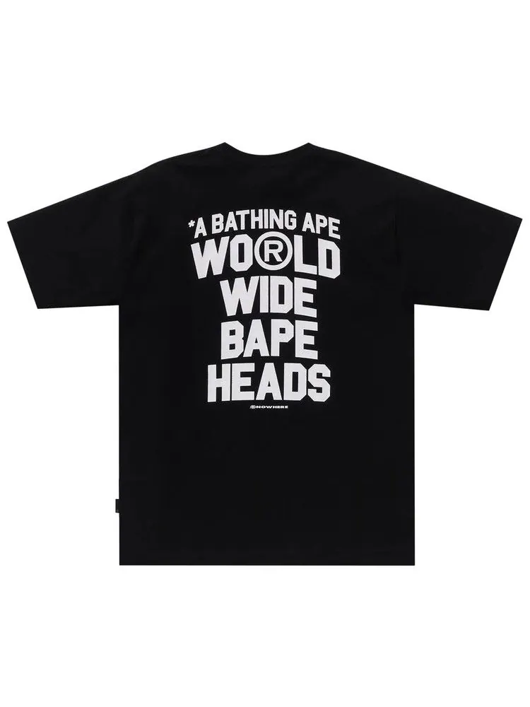 Футболка BAPE Flyer Pattern Print Tee — изображение 2 из 2, черный