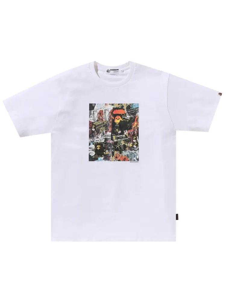 Футболка BAPE Flyer Pattern Print Tee — изображение 1 из 2, белый