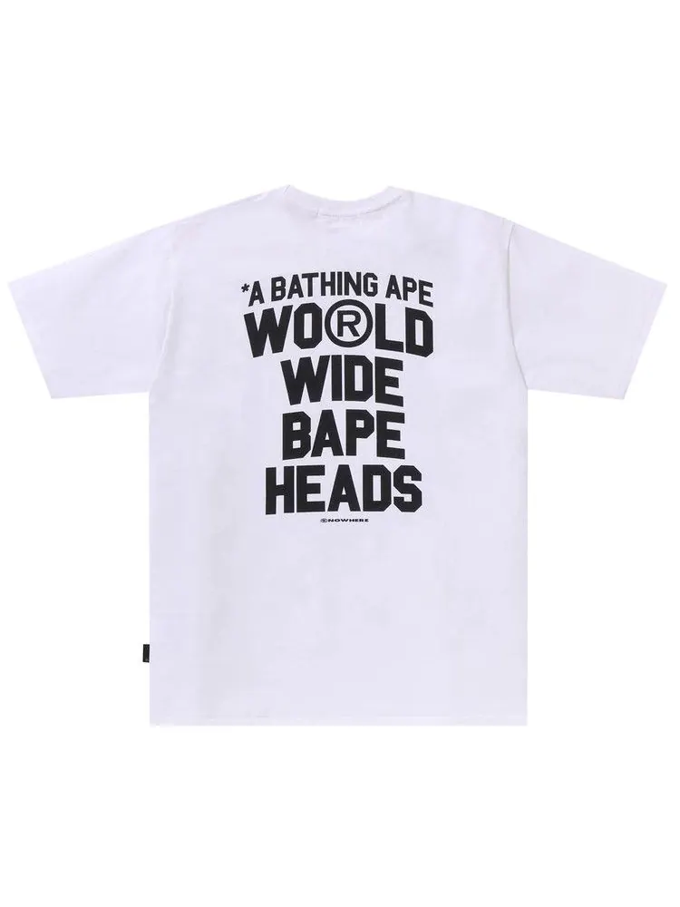 Футболка BAPE Flyer Pattern Print Tee — изображение 2 из 2, белый
