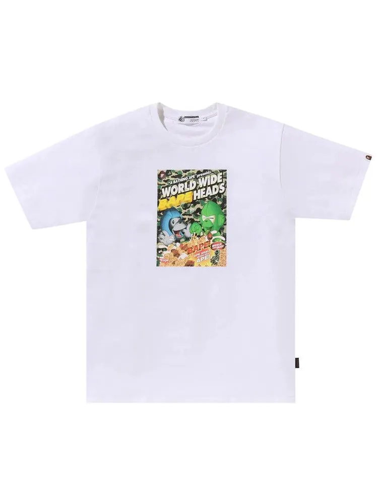Футболка BAPE Heads Flyer Tee — изображение 1 из 2, белый