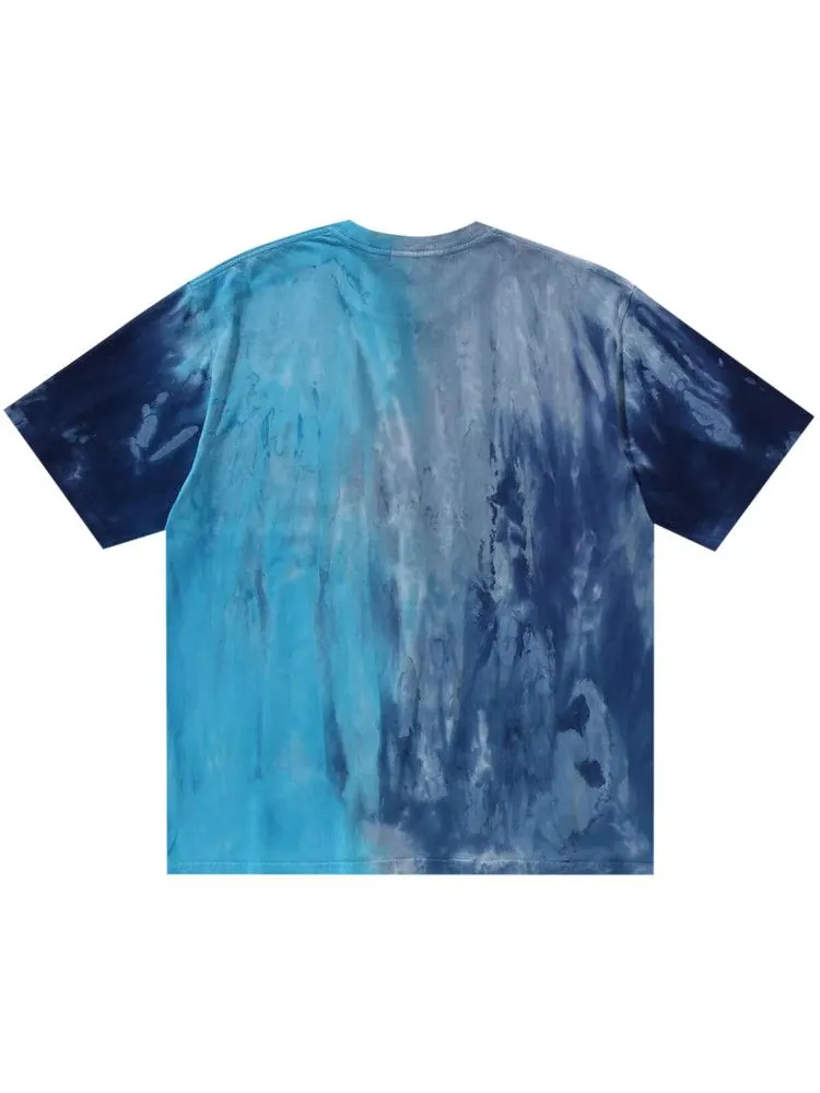 Футболка BAPE Ice Dye College Relaxed Fit Tee — изображение 2 из 3, синий