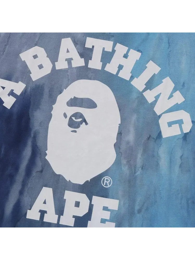 Футболка BAPE Ice Dye College Relaxed Fit Tee — изображение 3 из 3, синий