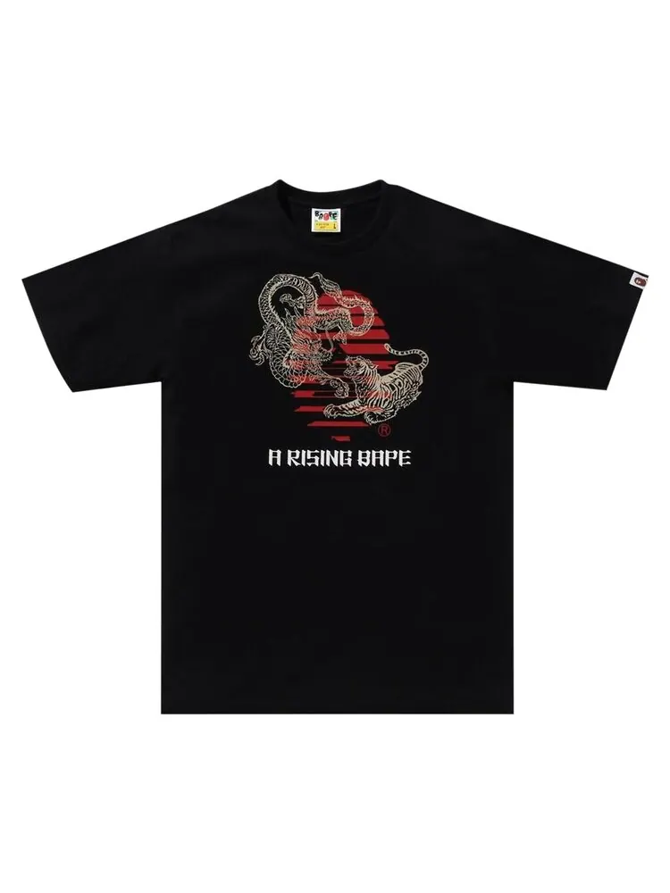 Футболка BAPE Tiger And Dragon Ape Head Tee — изображение 1 из 1, черный