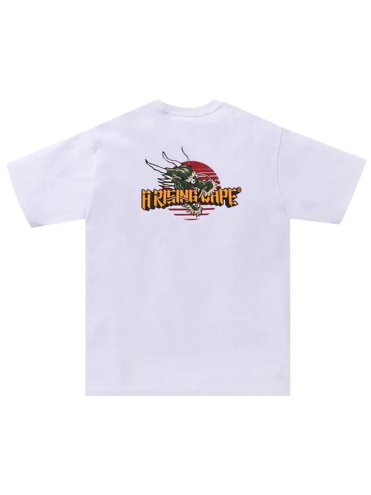 Футболка BAPE A Rising Bape Dragon Tee — изображение 2 из 2, белый
