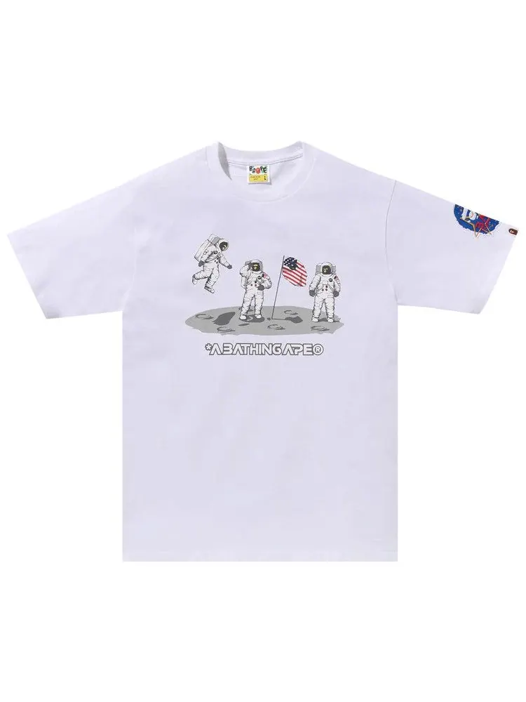 Футболка BAPE Moon Landing Tee — изображение 1 из 3, белый