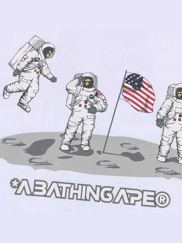 Футболка BAPE Moon Landing Tee — изображение 3 из 3, белый