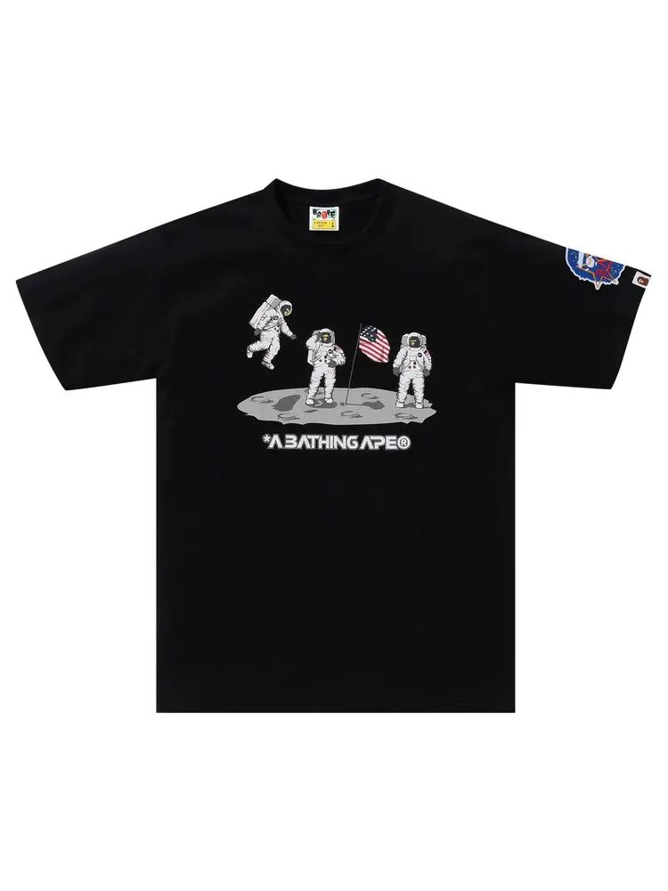 Футболка BAPE Moon Landing Tee — изображение 1 из 3, черный