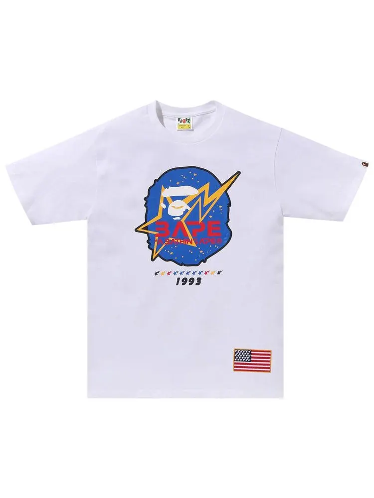 Футболка BAPE Space Ape Head Tee — изображение 1 из 2, белый