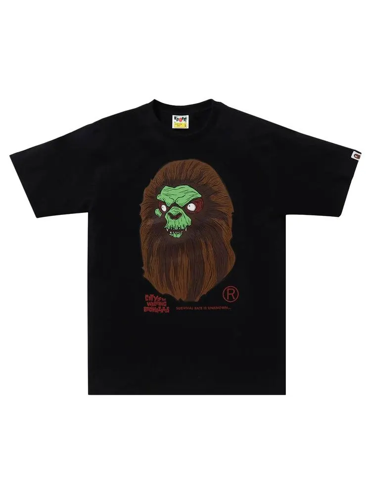 Футболка BAPE Horror Mad Face Tee — изображение 1 из 1, черный