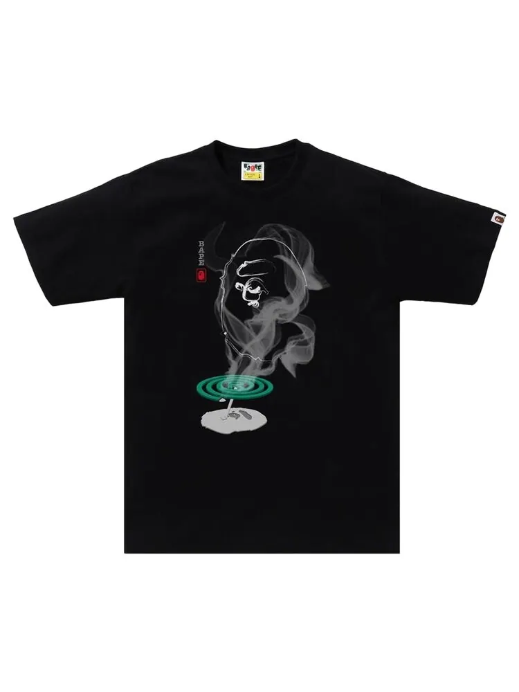 Футболка BAPE Mosquito Coil Ape Head Tee — изображение 1 из 2, черный