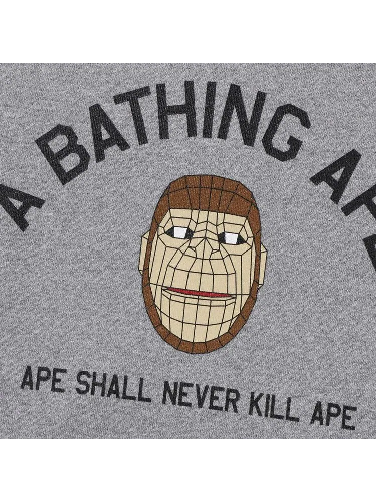 Худи BAPE Polygon Relaxed Fit Pullover Hoodie — изображение 3 из 3, серый