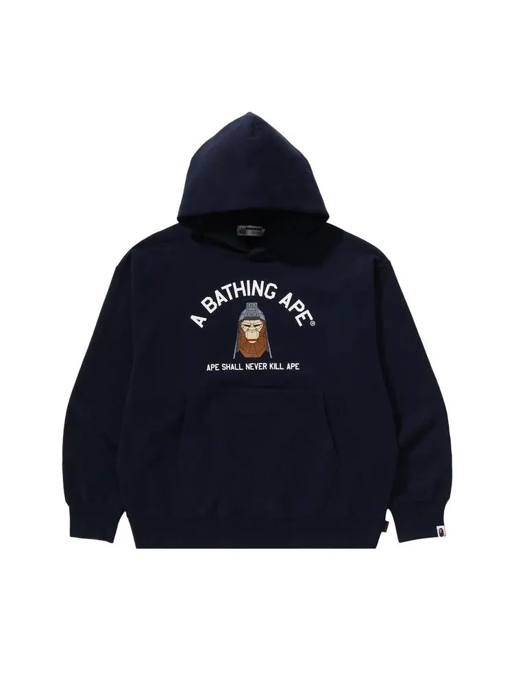 Худи BAPE Polygon Relaxed Fit Pullover Hoodie — изображение 1 из 3, темно-синий