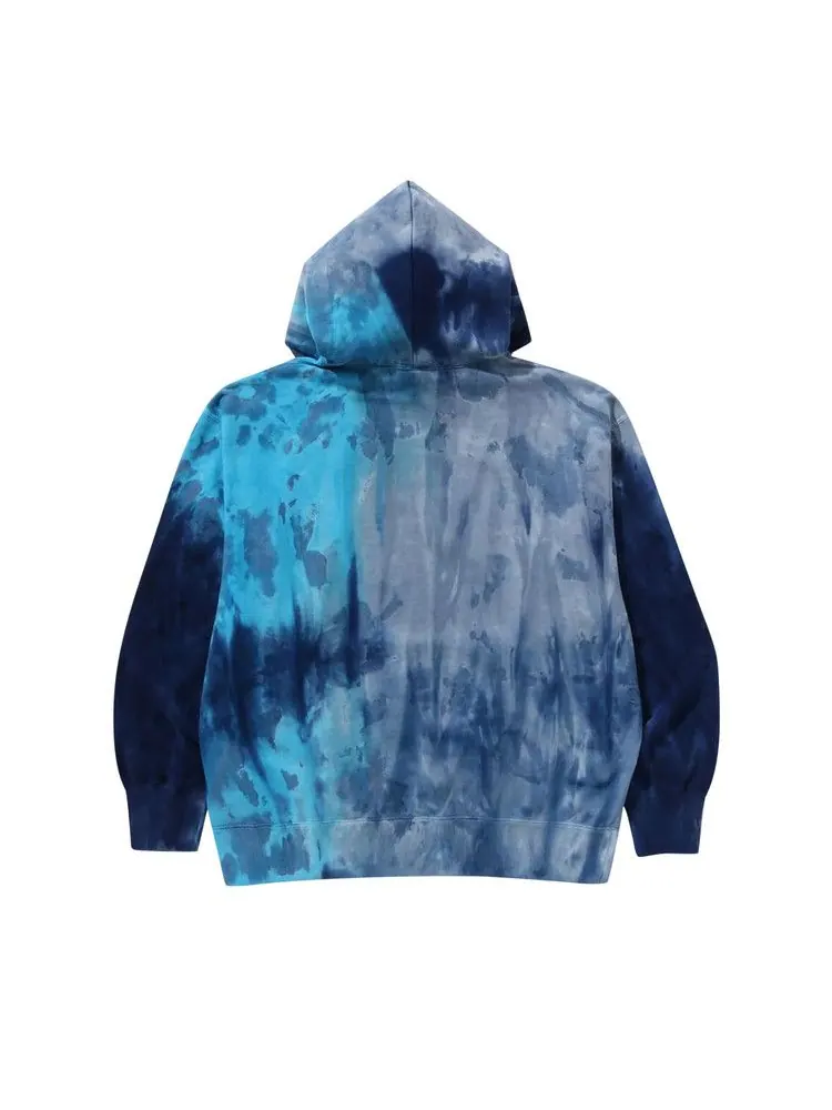 Худи BAPE Ice Dye Relaxed Fit Pullover Hoodie — изображение 2 из 3, синий