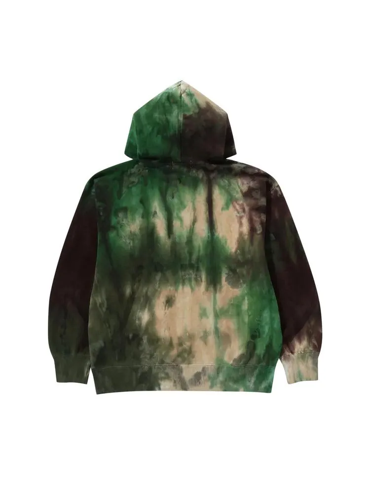 Худи BAPE Ice Dye Relaxed Fit Pullover Hoodie — изображение 2 из 3, зеленый