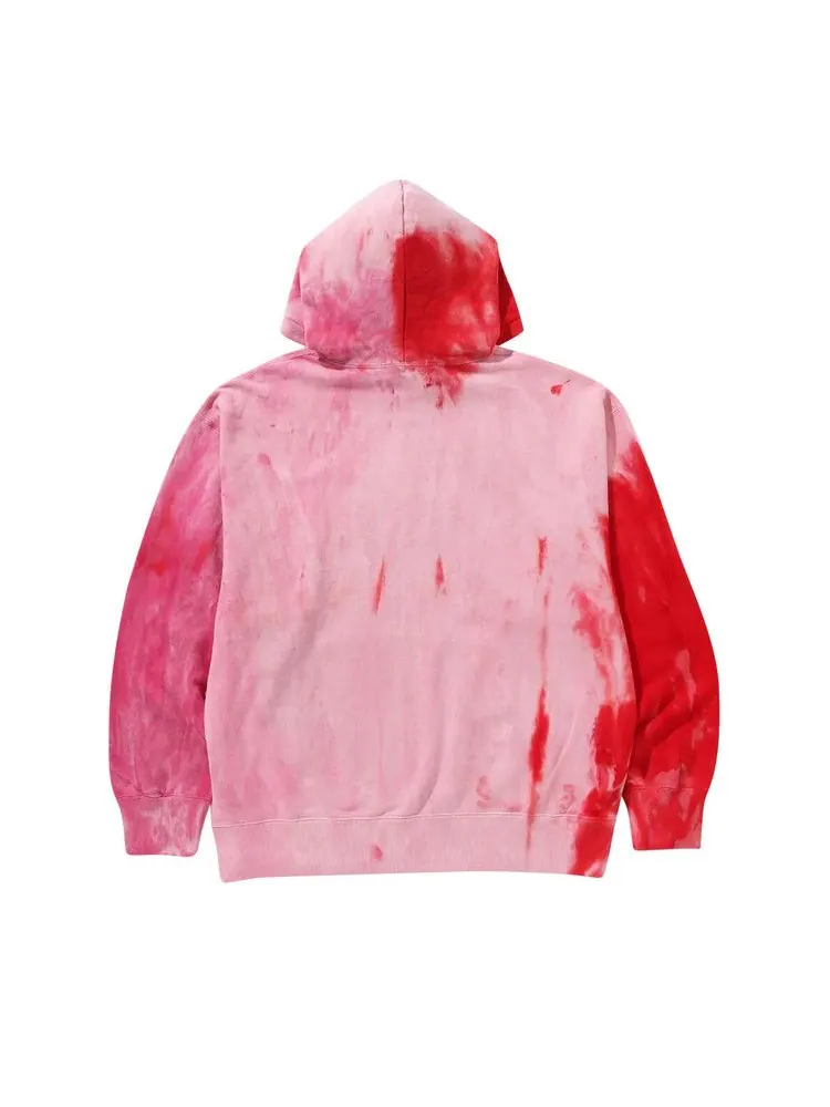 Худи BAPE Ice Dye Relaxed Fit Pullover Hoodie — изображение 2 из 3, розовый