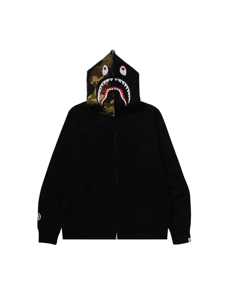 Худи BAPE 1st Shark Full Zip Hoodie — изображение 1 из 3, черный