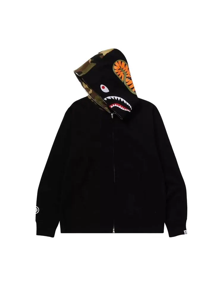 Худи BAPE 1st Shark Full Zip Hoodie — изображение 3 из 3, черный