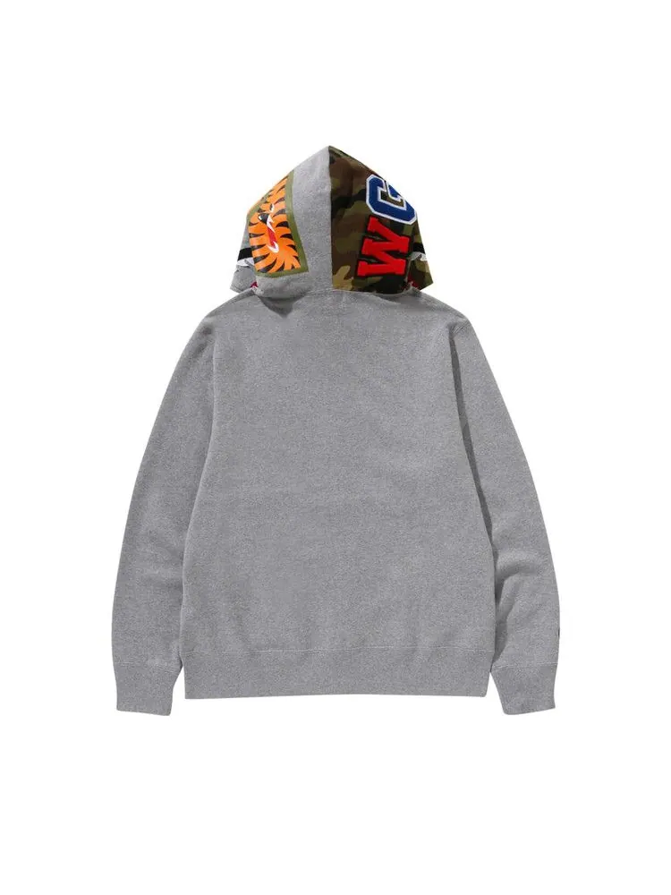 Худи BAPE 1st Shark Full Zip Hoodie — изображение 2 из 4, серый