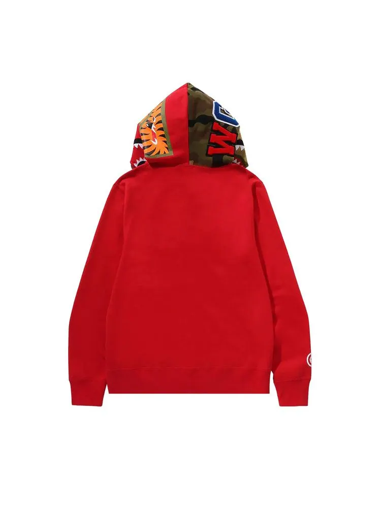 Худи BAPE 1st Shark Full Zip Hoodie — изображение 2 из 3, красный