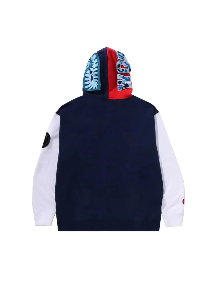 Худи BAPE Shark Full Zip Hoodie UK — изображение 2 из 2, темно-синий