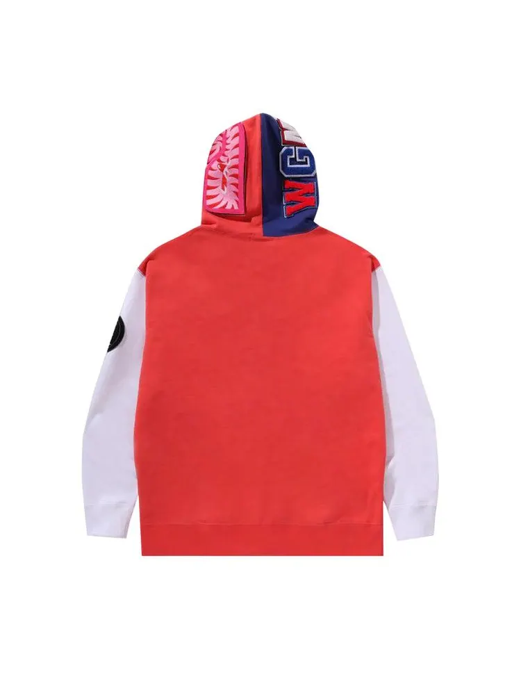 Худи BAPE Shark Full Zip Hoodie Japan 'Red' — изображение 2 из 2, красный