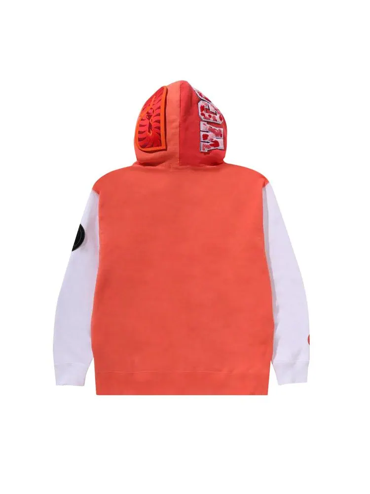 Худи BAPE Shark Full Zip Hoodie Korea — изображение 2 из 2, оранжевый