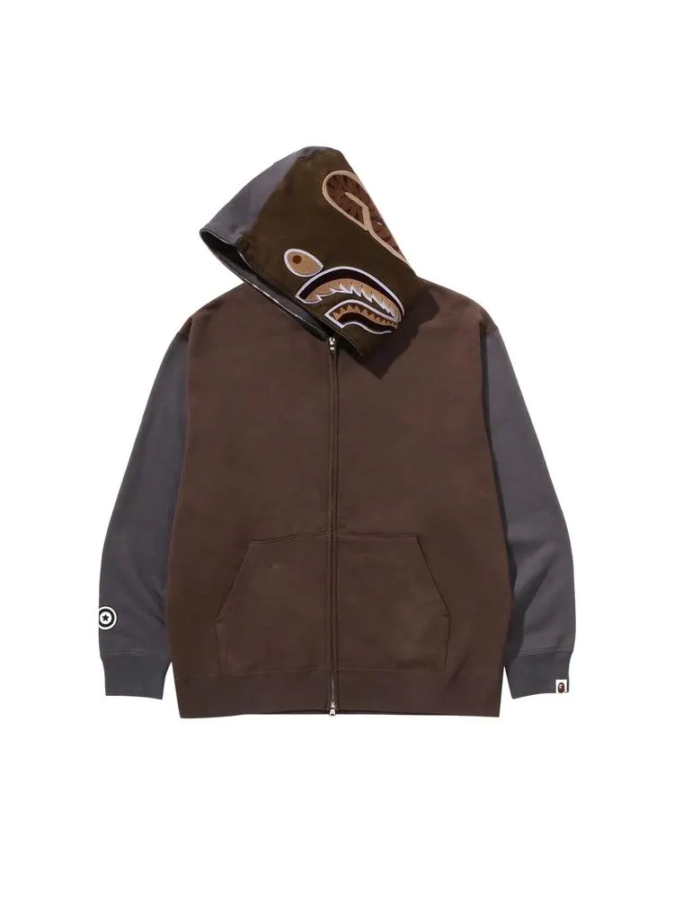 Худи BAPE Shark Full Zip Hoodie #2 — изображение 4 из 4, бежевый