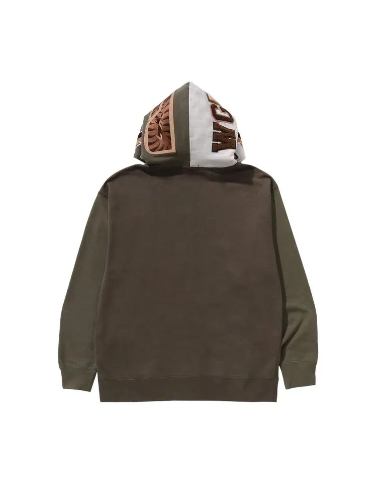 Худи BAPE Shark Full Zip Hoodie #2 — изображение 2 из 4, оливковый