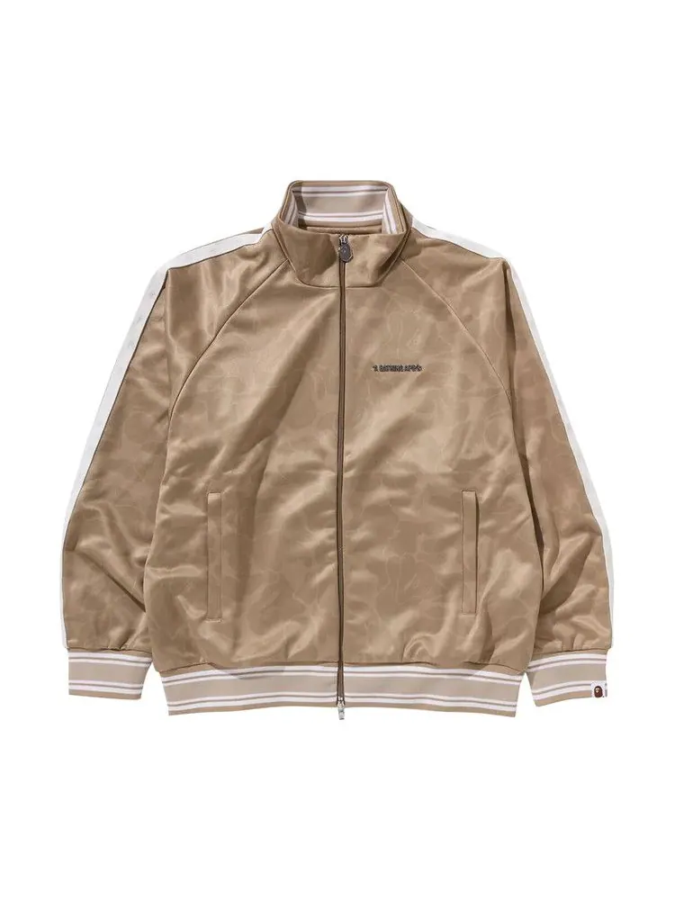 Спортивная куртка BAPE Solid Camo Bathing Ape Logo Relaxed Fit Track Jacket — изображение 1 из 2, бежевый
