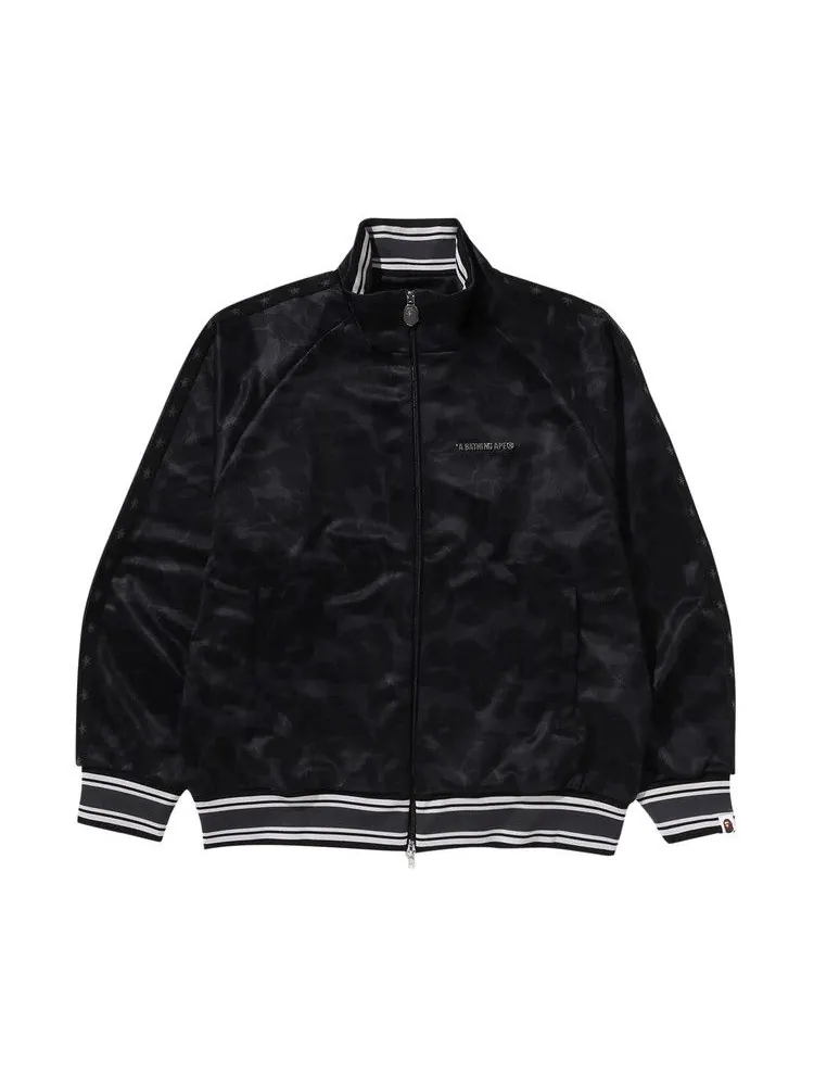 Спортивная куртка BAPE Solid Camo Bathing Ape Logo Relaxed Fit Track Jacket — изображение 1 из 2, черный