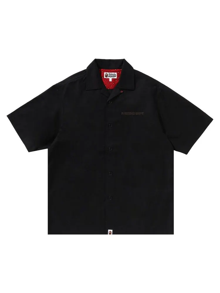 Рубашка BAPE Dragon Embroidery Open Collar Shirt — изображение 1 из 3, черный