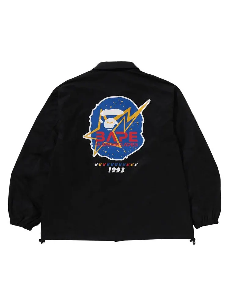 Куртка BAPE Space Ape Relaxed Fit Coach Jacket — изображение 2 из 3, черный