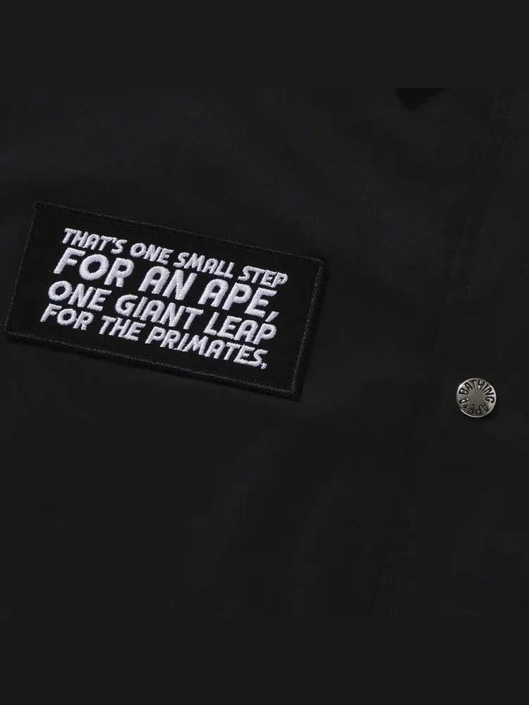 Куртка BAPE Space Ape Relaxed Fit Coach Jacket — изображение 3 из 3, черный