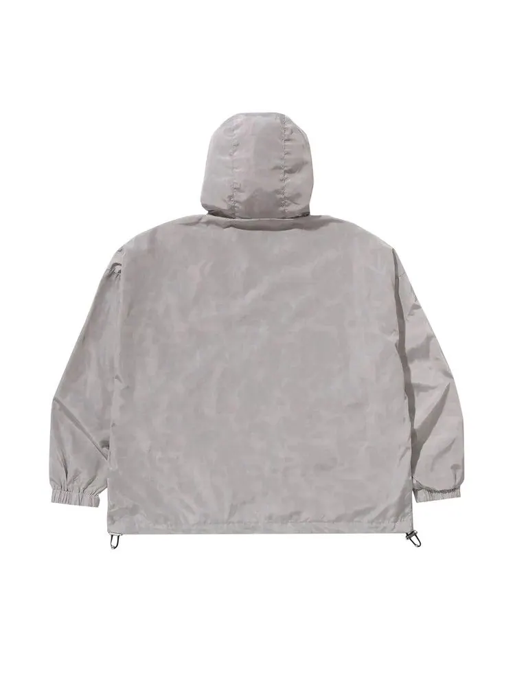 Куртка BAPE Solid Color Nylon Hooded Jacket — изображение 2 из 3, серый