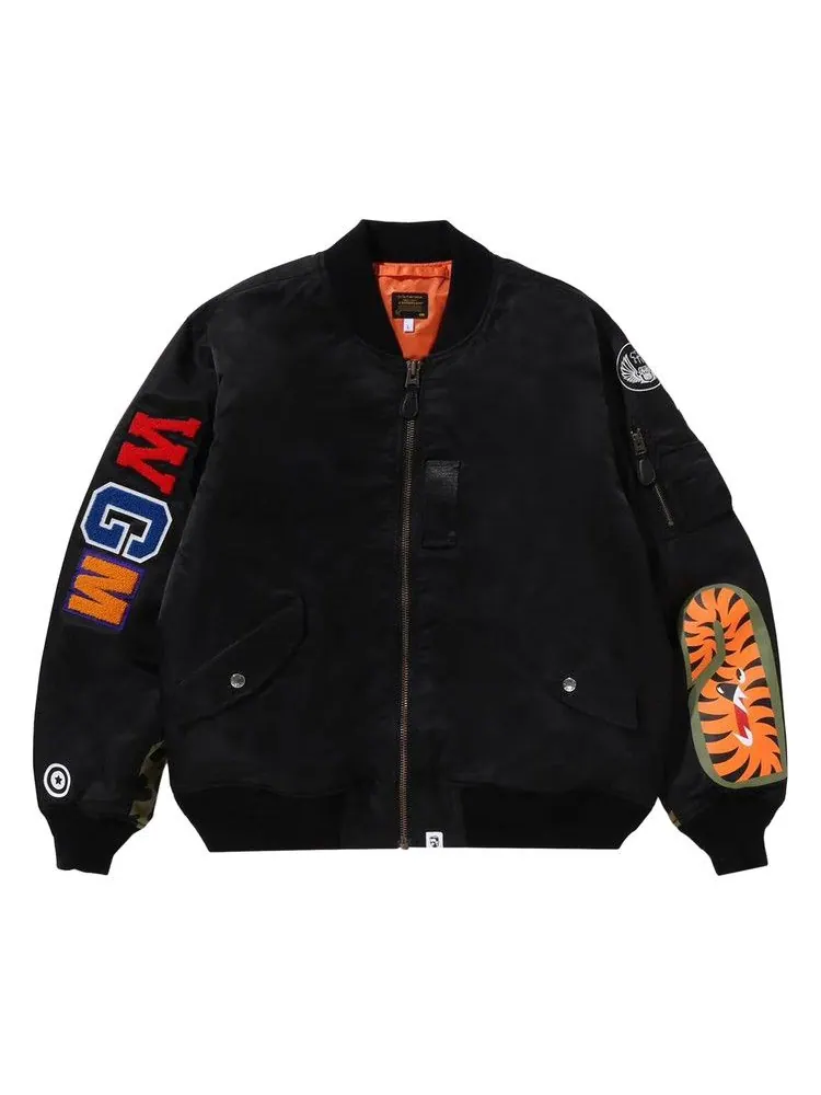 Куртка BAPE Shark MA-1 Bomber Jacket — изображение 1 из 3, черный