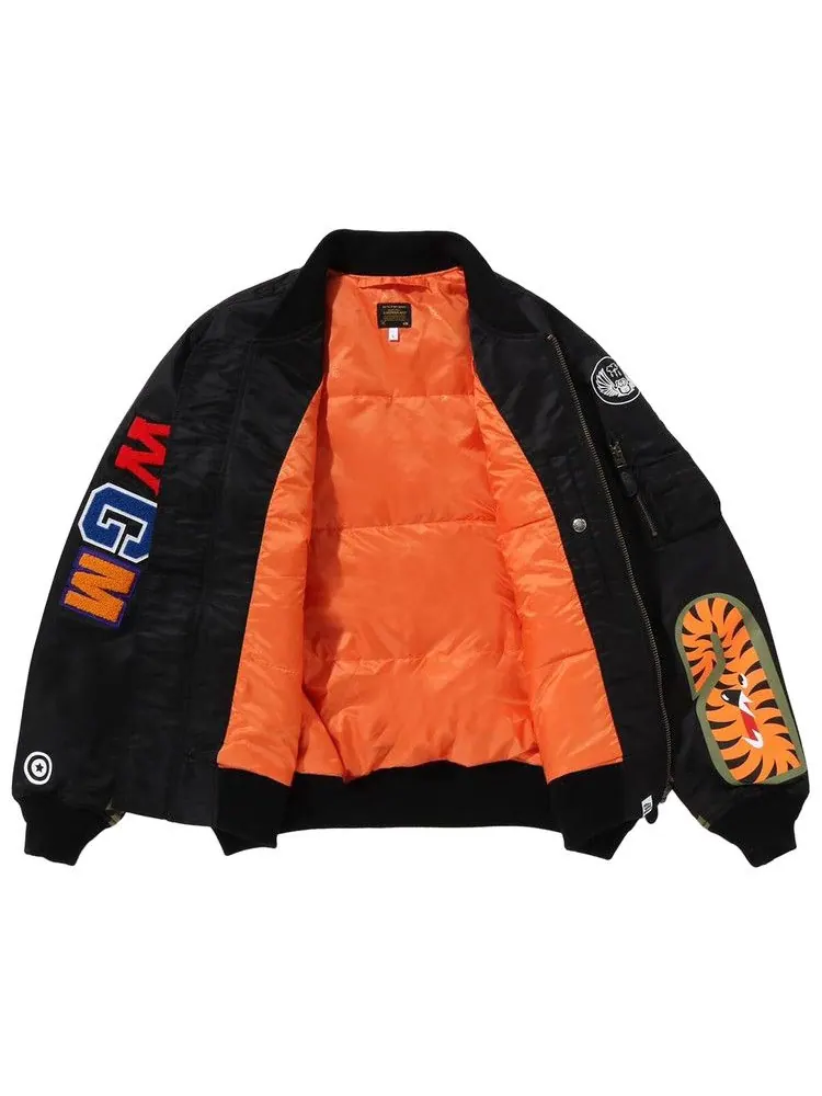 Куртка BAPE Shark MA-1 Bomber Jacket — изображение 3 из 3, черный