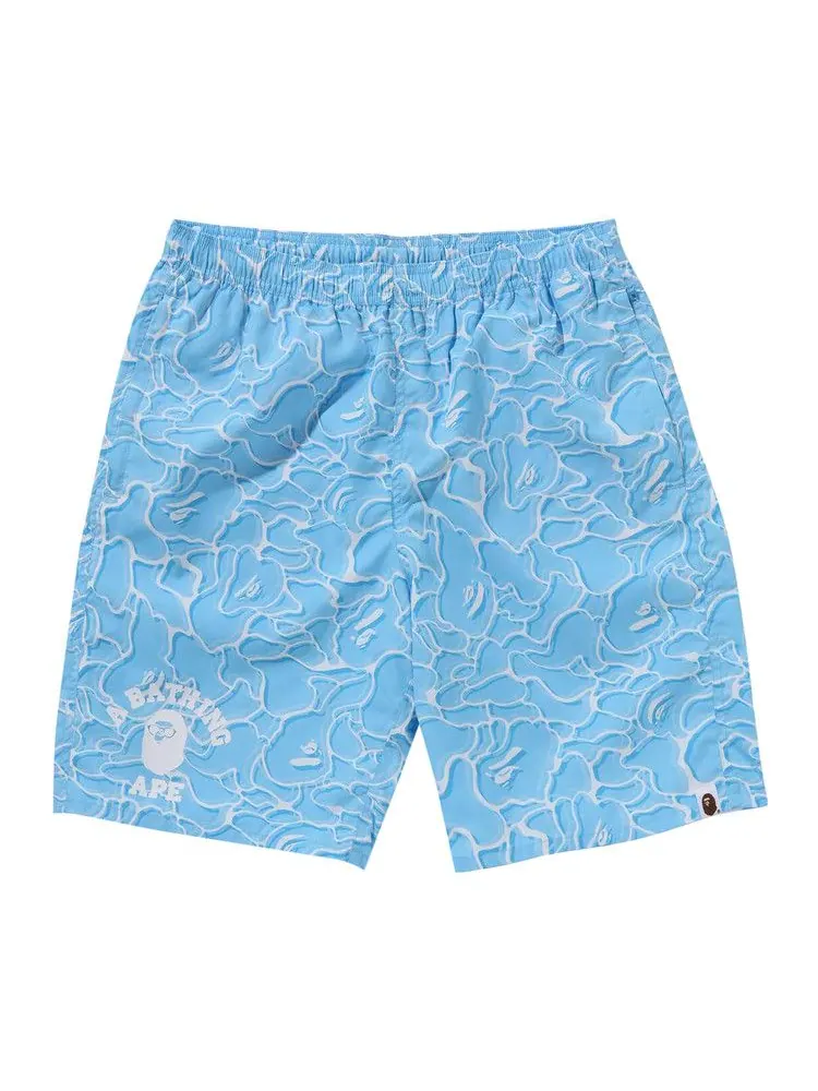 Шорты BAPE ABC Sea Surface Camo Beach Shorts — изображение 1 из 2, синий