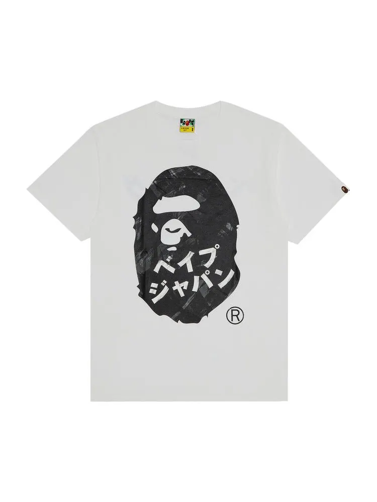 Футболка BAPE Ape Head Ink Painting Tee — изображение 1 из 3, белый