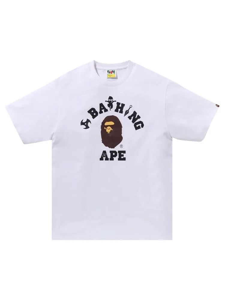 Футболка BAPE Ninja College Tee — изображение 1 из 3, белый
